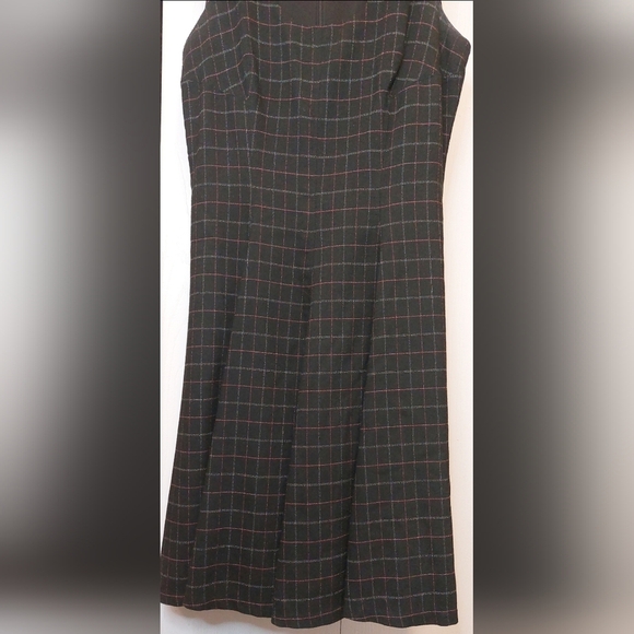 Nanette Lepore Size 4 Black Plaid Sleeveless Lined Dress Preppy Career Career - Picture 3 of 12